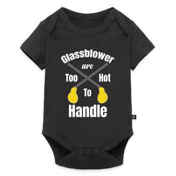 Glassblowers are too hot to deal with artisanal - Baby Premium short-sleeve bodysuit - black - Front