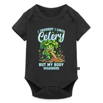 Sellerieallergie I Thought I Liked Celery - Baby Premium Kurzarmbody - Schwarz - Vorne