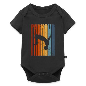 Parkour - Baby Premium Kurzarmbody - Schwarz - Vorne