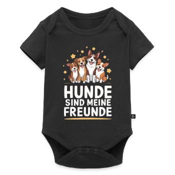 Dog Dogs Pet Funny Sayings - Baby Premium short-sleeve bodysuit - black - Front