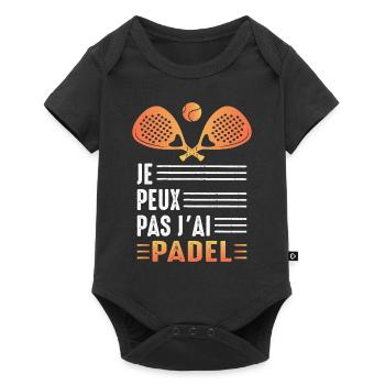I Can't I Have Padel Padeliste Padel Player - Baby Premium short-sleeve bodysuit - black - Front