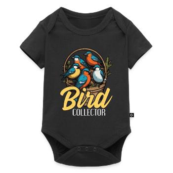 Birdwatching Bird Collector Birding Ornithologist - Baby Premium short-sleeve bodysuit - black - Front