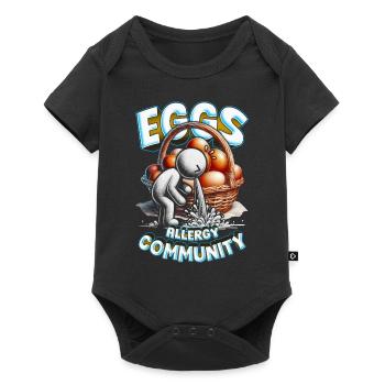 Egg Allergy Eggs Allergy Community - Baby Premium short-sleeve bodysuit - black - Front