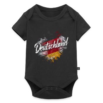 Germany German German GER Almanya Alemania - Baby Premium short-sleeve bodysuit - black - Front