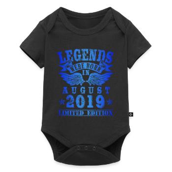Legends were born in August 2019 Birthday - Baby Premium short-sleeve bodysuit - black - Front