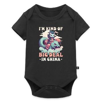 Chinese Kind Of Big Deal In China - Baby Premium short-sleeve bodysuit - black - Front