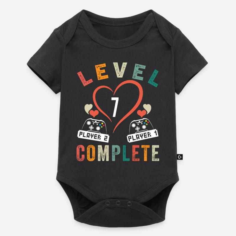 Level 7 Complete 7eme Anniversaire 7 ans Mariage - Body à manches courtes Premium Bébé - noir