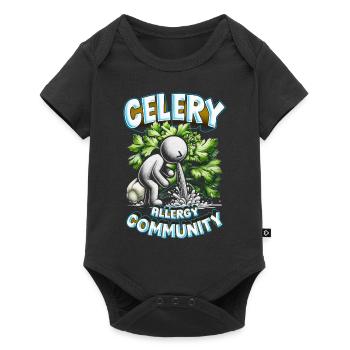 Communauté Sellerieallergie Céleri - Body à manches courtes Premium Bébé - noir - Devant