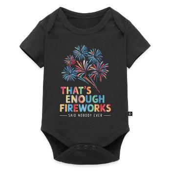 Pyrotechniker Feuerwerk Pyrotechnik - Baby Premium Kurzarmbody - Schwarz - Vorne