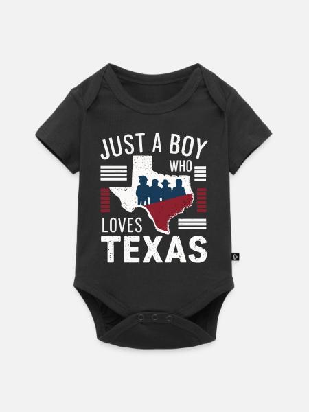 Texas State Texaner Texas - Baby Premium Kurzarmbody - Schwarz