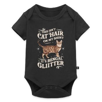 Katze Bengal Geschenk - Baby Premium Kurzarmbody - Schwarz - Vorne