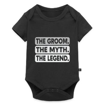 Bräutigam Bachelor Party Unkraut - Baby Premium Kurzarmbody - Schwarz - Vorne