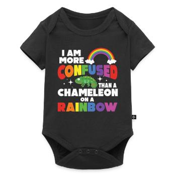 I'm more confused than a chameleon - Baby Premium short-sleeve bodysuit - black - Front