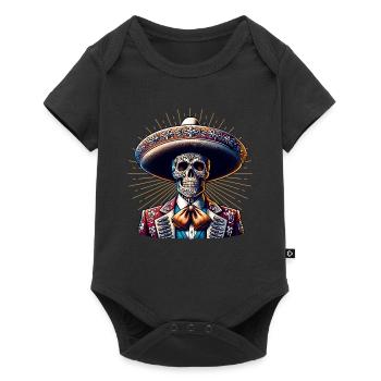 Dia de los Muertos Colorful - Baby Premium short-sleeve bodysuit - black - Front