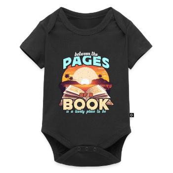 Literature Teacher Between The Pages Of Instructor - Baby Premium Kurzarmbody - Schwarz - Vorne