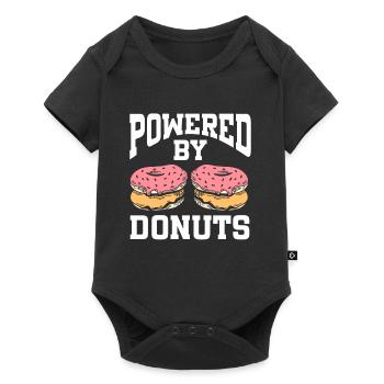 Powered By Donuts - Baby Premium short-sleeve bodysuit - black - Front