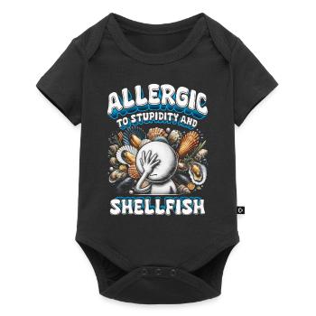 Seafood Allergy Allergic To Shellfish - Baby Premium short-sleeve bodysuit - black - Front