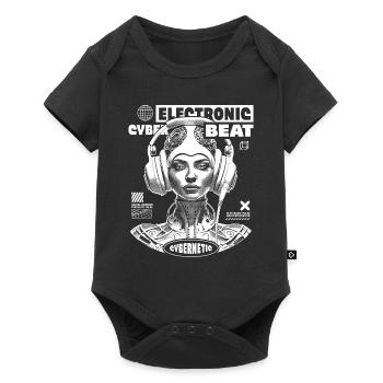 Séduisante femme de l’espace, chemise pour les fans de techno - Body à manches courtes Premium Bébé - noir - Devant