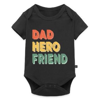My Dad My Hero My Friend For Dad From Daughter - Baby Premium short-sleeve bodysuit - black - Front