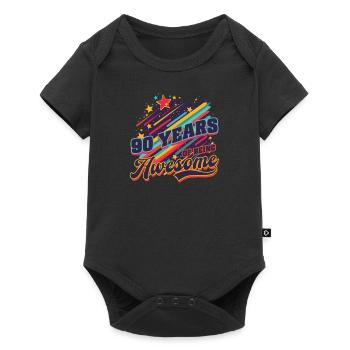 90 Years Old 90 Years of Being Awesome - Baby Premium short-sleeve bodysuit - black - Front