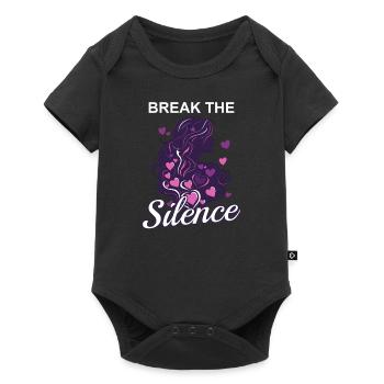 Domestic Violence Break the Silence - Baby Premium short-sleeve bodysuit - black - Front
