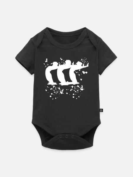 Artistic Swim Team Synchronschwimmen - Baby Premium Kurzarmbody - Schwarz