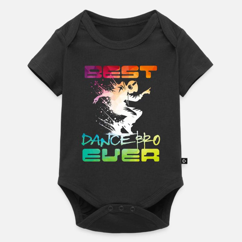 Meilleur danseur cool de Dance Bro de tous les temps - Body à manches courtes Premium Bébé - noir