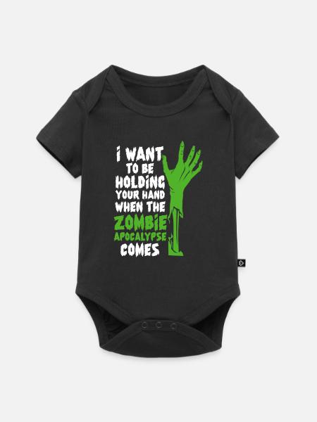 Zombie Zombie-Jäger Zombieapokalypse Geschenk - Baby Premium Kurzarmbody - Schwarz