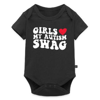 Autisme - Body à manches courtes Premium Bébé - noir - Devant