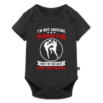 Je suis le meilleur combattant de Muay Thai - Funny Muay Thai - Body à manches courtes Premium Bébé - noir - Devant
