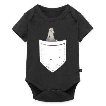 pigeon fancier pigeon bird lover pigeon - Baby Premium short-sleeve bodysuit - black - Front