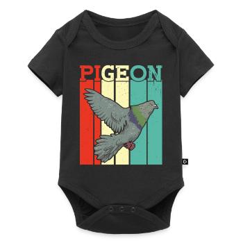 pigeon fancier pigeon bird lover pigeon - Baby Premium short-sleeve bodysuit - black - Front