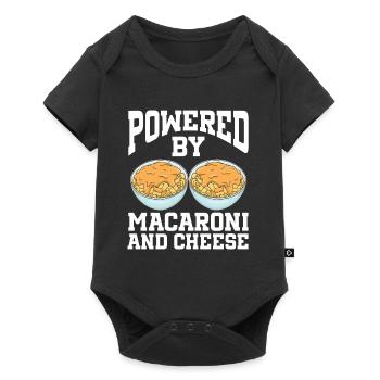 Powered By Macaroni And Cheese - Baby Premium short-sleeve bodysuit - black - Front