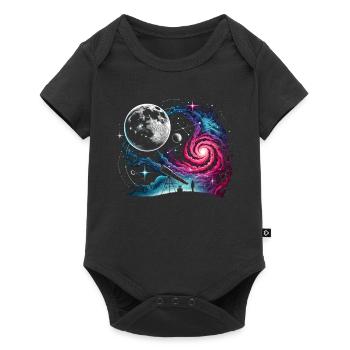 Astronomy Telescope Space - Baby Premium short-sleeve bodysuit - black - Front
