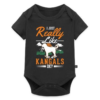 Cadeau chien Kangal - Body à manches courtes Premium Bébé - noir - Devant