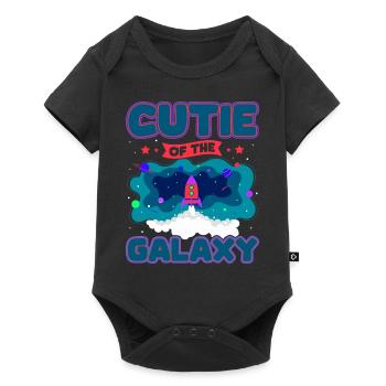 Galactique mignon : "Mignonne de la Galaxie Girl, Fille - Body à manches courtes Premium Bébé - noir - Devant