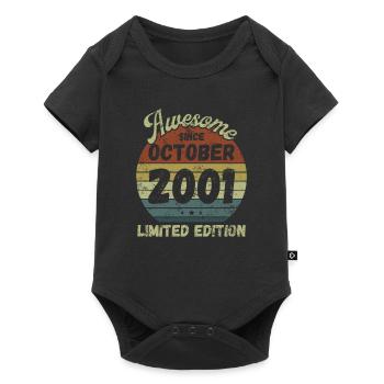 Awesome since October 2001 - Geburtstag - Baby Premium Kurzarmbody - Schwarz - Vorne