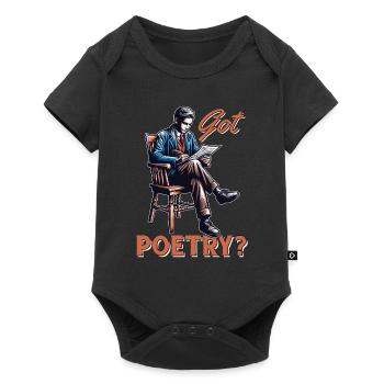 Poetry Lover Got Poetry Literature Teacher Bookish - Baby Premium Kurzarmbody - Schwarz - Vorne