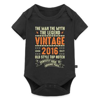2016 Cadeau Anniversaire Millésime 2016 Millésime 2016 - Body à manches courtes Premium Bébé - noir - Devant