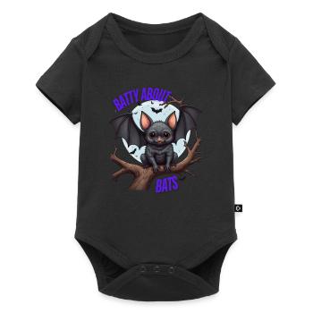 Beautiful Bats - Baby Premium short-sleeve bodysuit - black - Front