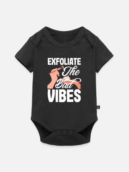 Hautpflege Kosmetikerin Kosmetik - Baby Premium Kurzarmbody - Schwarz