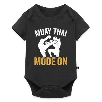 Mode Muay Thai activé - Muay Thai Fighter Thai Boxing - Body à manches courtes Premium Bébé - noir - Devant