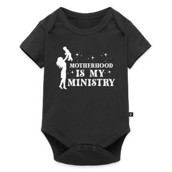 La maternité est mon ministère - Body à manches courtes Premium Bébé - noir - Devant