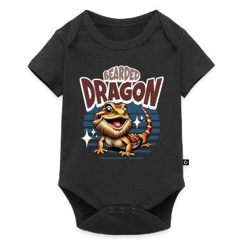 Bartagame Bartagamen Bearded Dragon - Baby Premium short-sleeve bodysuit - black - Front