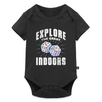 Brettspiel - Baby Premium Kurzarmbody - Schwarz - Vorne
