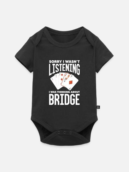 Bridge - Baby Premium Kurzarmbody - Schwarz