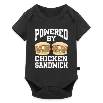Sandwich au poulet - Body à manches courtes Premium Bébé - noir - Devant