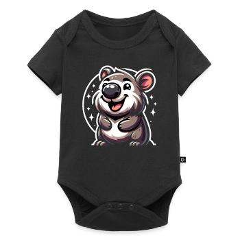 Se sentir Wombat-Tastic aujourd’hui - Wombat drôle - Body à manches courtes Premium Bébé - noir - Devant