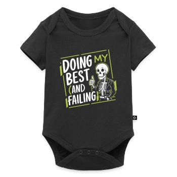 Renouveau de l’emo et mode alternative pour les enfants de la scène - Body à manches courtes Premium Bébé - noir - Devant