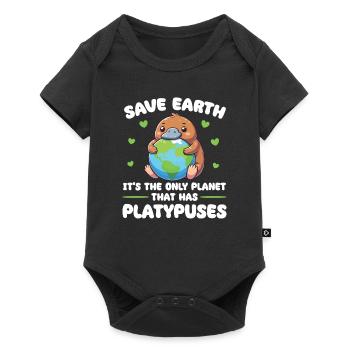 Is the only platypus planet Earth Day - Baby Premium short-sleeve bodysuit - black - Front